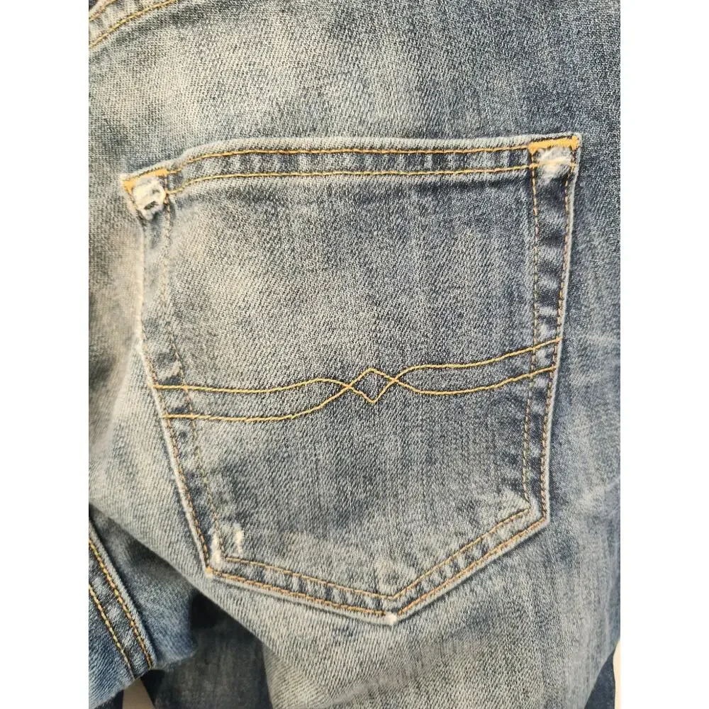 Lucky Brand 410 Athletic Jeans Mens (31 X 29 Actual) 30 X 30 Blue Whiskers